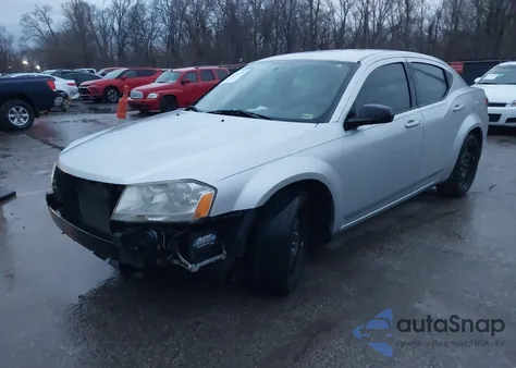 2012 Dodge Avenger Se из США, поврежденный, VIN 1C3CDZAB2CN212464